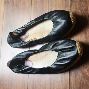 Christian Louboutin Leather Ballet Flats Espadrilles 38